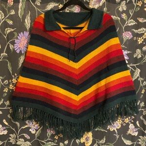 Sweater Poncho Shawl